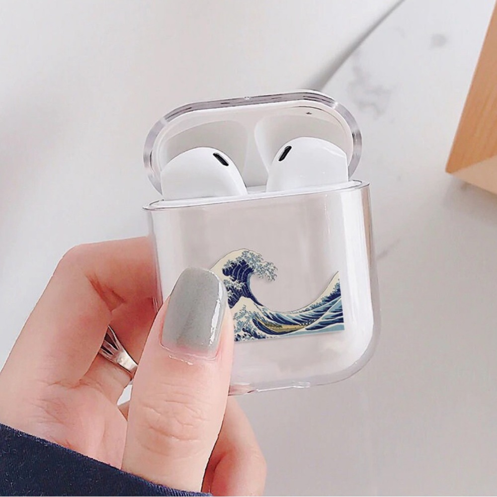 Great Wave Clear AirPod Case NWT